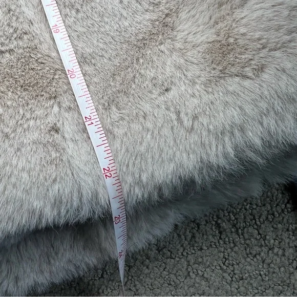 Sandro Paris Women’s Mirage Faux Fur Hooded Coat Sz 34 / XS Beige Jacket EUC - Picture 6 of 11